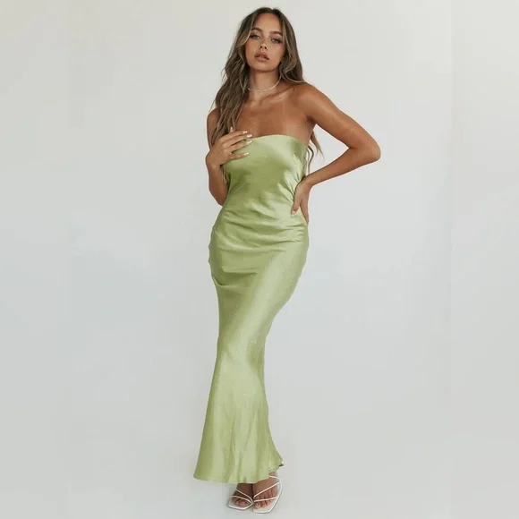 Princess Polly | Dresses | Princess Polly Haley Maxi Dress Green Size 4 |  Poshmark